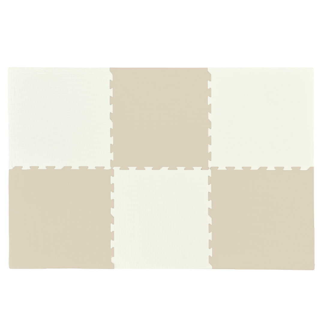 EVA Foam Baby play mat Sand & Ivory